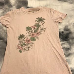 light pink graphic tee